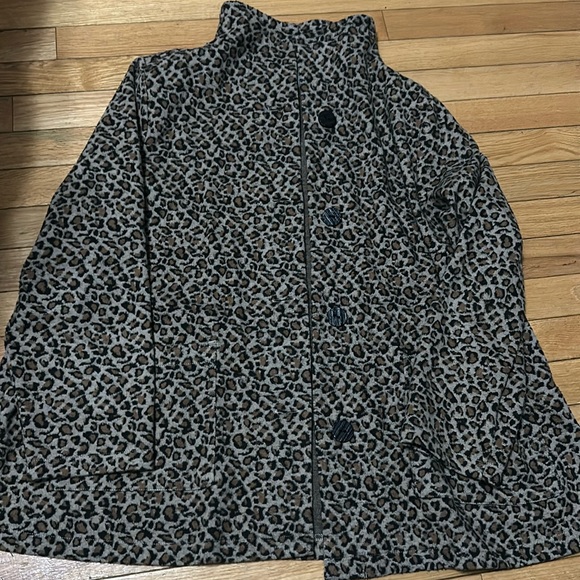 Habitat clothes to live in Leopard Coat Size L - Picture 1 of 3